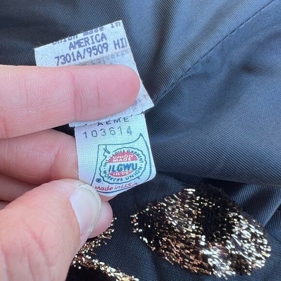 Karen Lawrence Vintage 1980s Metallic Jacket size 8 - Picture 9 of 9